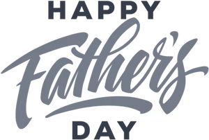 Happy Fathers Day Cursive Text PNG image