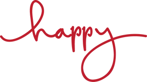 Happy Friday Red Cursive Text PNG image