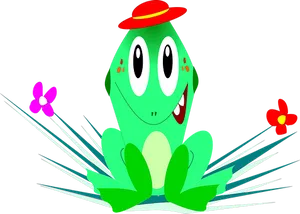 Happy Frog With Hat