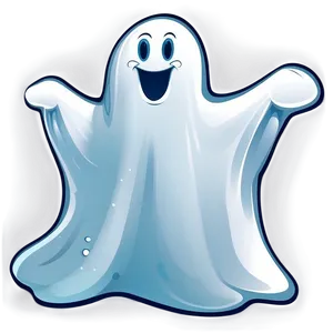 Happy Ghost Illustration PNG Bkv