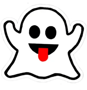 Happy_ Ghost_ Snapchat_ Sticker.png PNG image