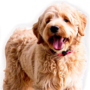 Happy Goldendoodle Face Png Vwf PNG image