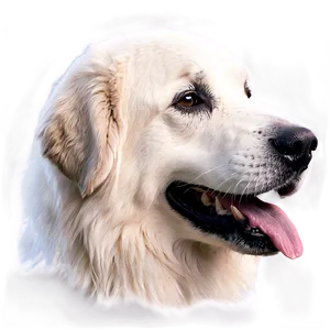 Happy Great Pyrenees Dog PNG 55 PNG