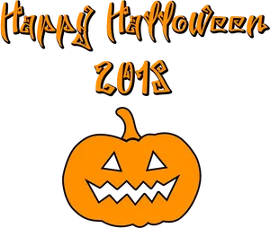 Happy Halloween2018 Pumpkin Graphic PNG image