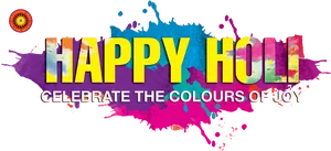 Happy Holi Celebration Banner PNG image