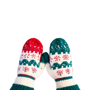 Happy Holidays Cozy Mittens PNG 12 PNG