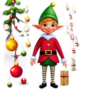 Happy Holidays Festive Elves Png 84 PNG image