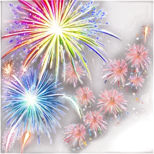 Happy Holidays Festive Fireworks PNG Jjd PNG
