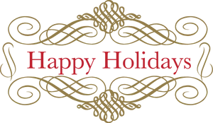 Happy Holidays Greeting Card Design PNG image