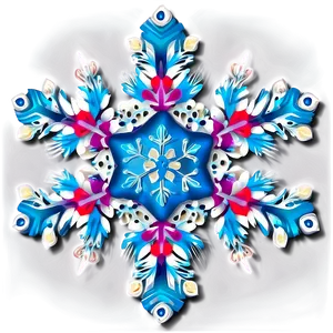 Happy Holidays Snowflake Design PNG 62