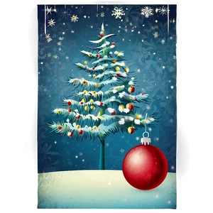 Happy Holidays Vintage Postcard PNG 05232024 PNG