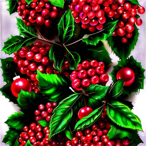 Happy Holidays Winter Berries Png 43 PNG image