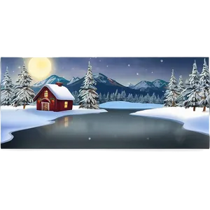 Happy Holidays Winter Scene Png 05232024 PNG image