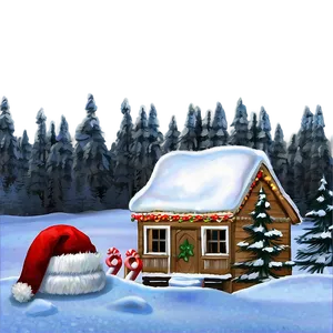 Happy Holidays Winter Scene Png 13 PNG image