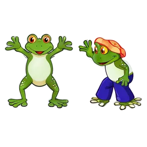 Happy Hopping Frog Cartoon Png 06272024 PNG image