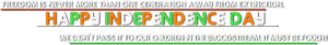 Happy Independence Day Banner PNG image
