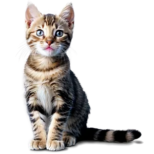 Happy Kitten Graphic PNG Frl20 PNG