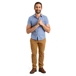Happy Man In Cartoon Style PNG Vur44 PNG