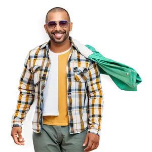 Happy Man In Casuals PNG Pce PNG