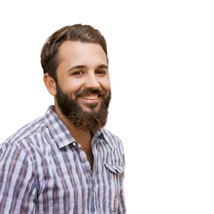 Happy Man With Beard PNG 06272024