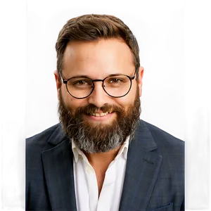 Happy Man With Beard PNG 06272024