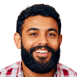 Happy Man With Beard PNG 77
