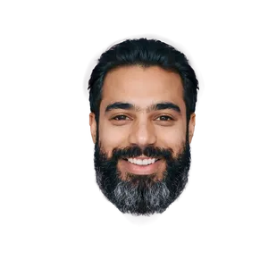 Happy Man With Beard PNG Dng