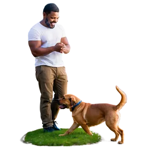 Happy Man With Pets PNG 06272024 PNG
