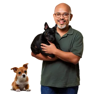 Happy Man With Pets PNG 26 PNG