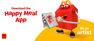 Happy Meal App Promotion Artist Theme PNG