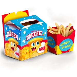 Happy Meal Box Mockup PNG Xdy65 PNG