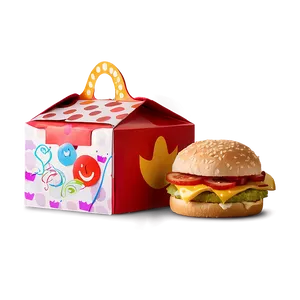 Happy Meal Box With Drink PNG Tsx4 PNG