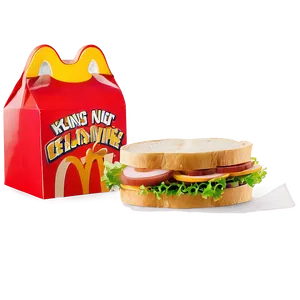 Happy Meal Box With Sandwich PNG 06212024