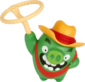 Happy Meal Toy Green Characterwith Hat PNG image