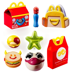 Happy Meal With Toys PNG Ccy