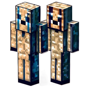 Happy Minecraft Villager PNG 06202024