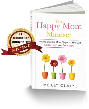 Happy Mom Mindset Book Best Seller PNG image