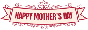 Happy Mothers Day Banner PNG image