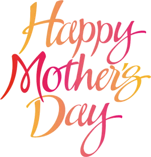 Happy Mothers Day Calligraphy PNG image