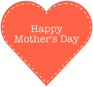 Happy Mothers Day Heart Graphic PNG image