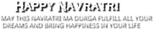 Happy Navratri Wishes Banner PNG image