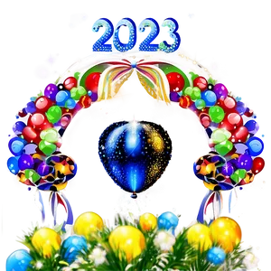 Happy New Year 2023 Text Png Vmy PNG image