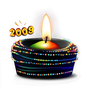 Happy New Year Candle Light Png 78 PNG image