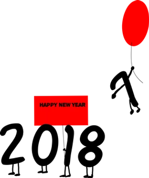 Happy New Year Celebration Abstract
