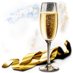 Happy New Year Champagne Toast Png Ihn32 PNG image