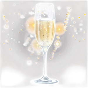 Happy New Year Ice Champagne Png Eyw PNG image