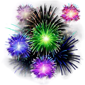 Happy New Year Vibrant Firework Display Png 94 PNG image