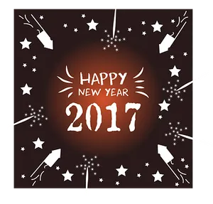 Happy New Year2017 Celebration Graphic PNG image