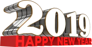 Happy New Year2019 Celebration PNG image