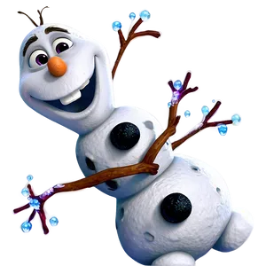 Happy Olaf Cartoon PNG 05232024